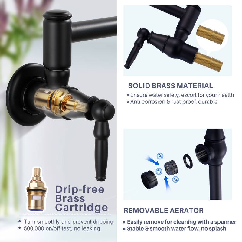 WOWOW Modern Retro Folding Filled Faucet