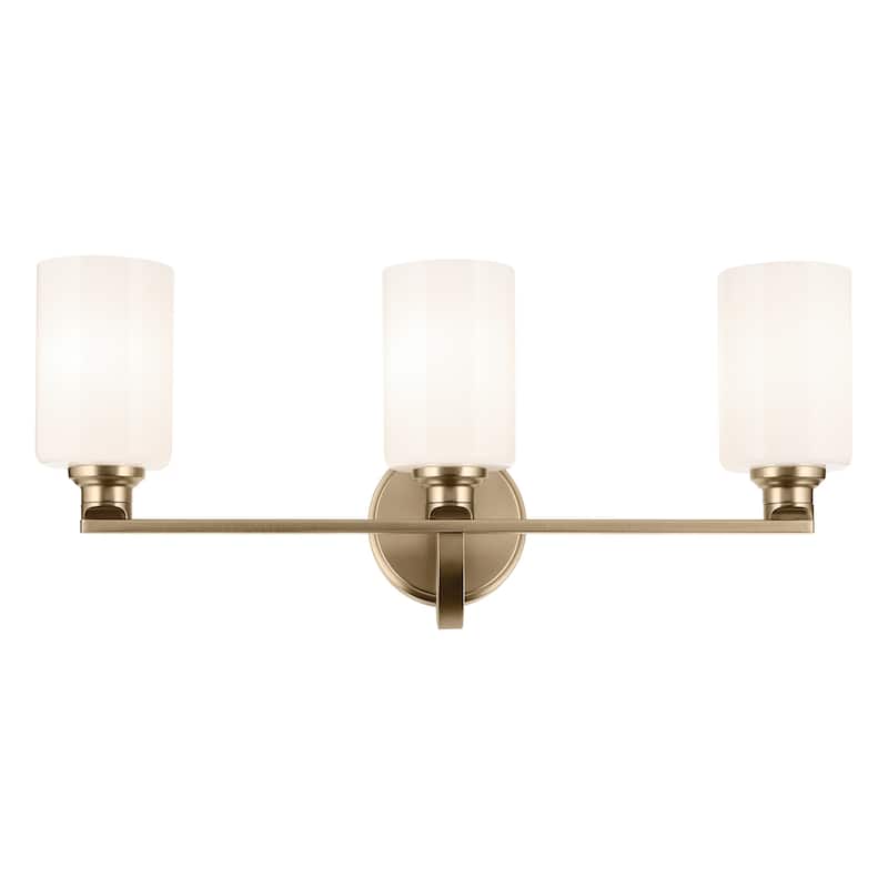 Kichler Lighting Gioe 24.25" 3-Light Vanity Light with Opal Glass in Champagne Bronze