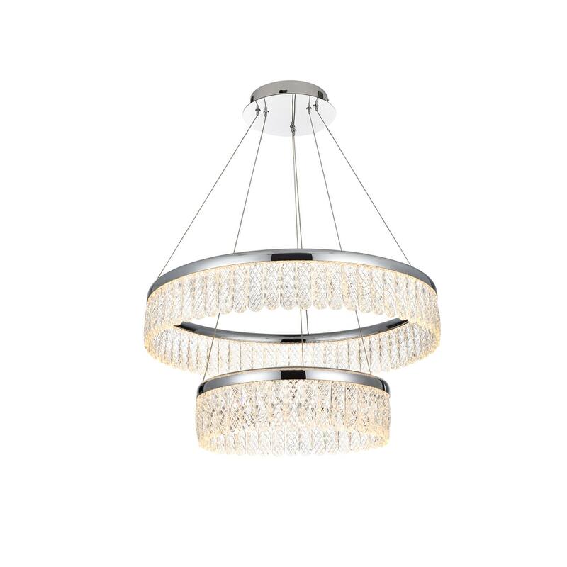 Indigo Home 24 inch Adjustable LED chandelier