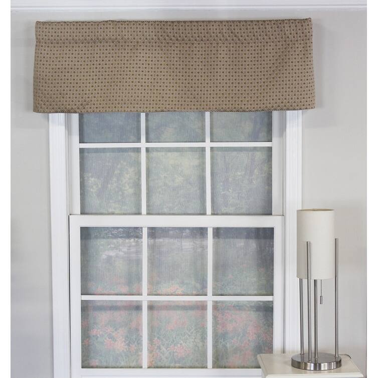 RLF Home Quality Freckled Tailored Valances - 50x14 - Khaki