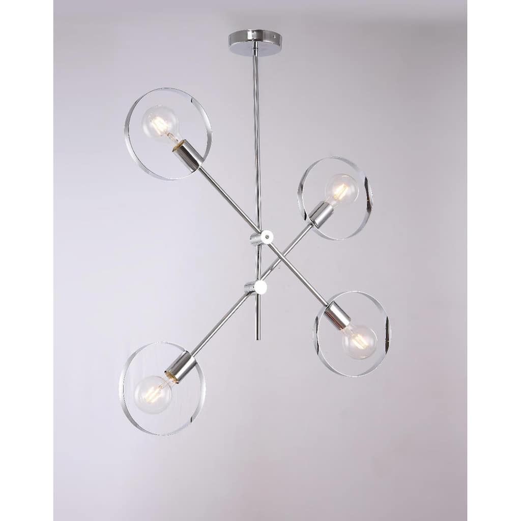 4 Light Chrome Ceiling Fixture