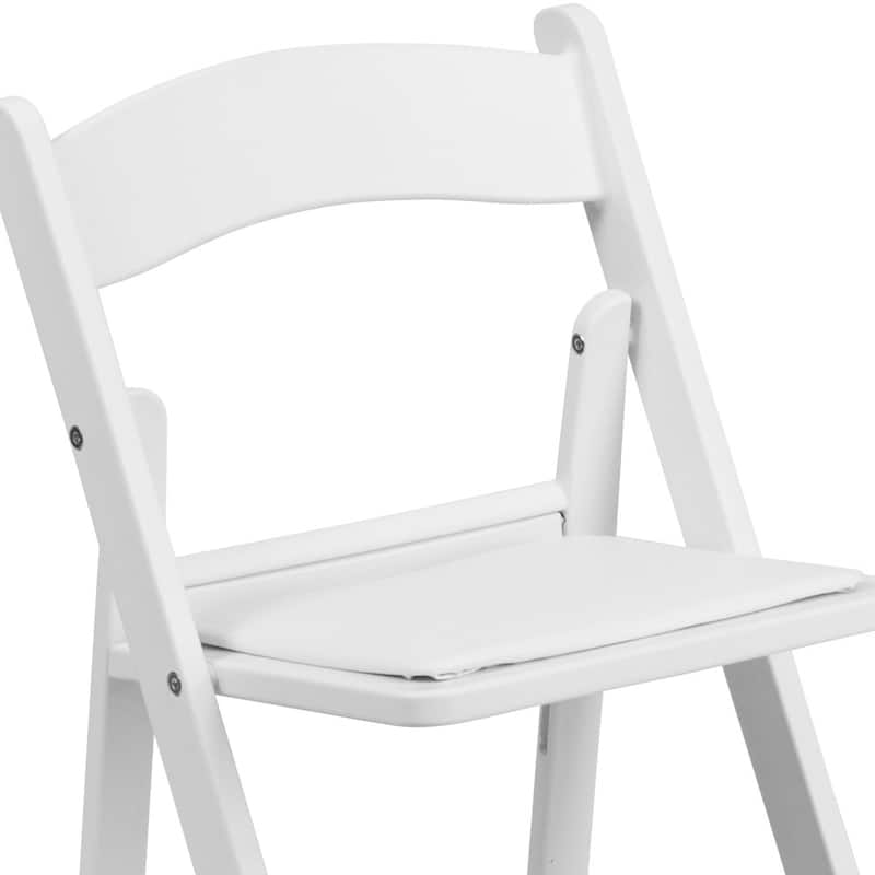 Kids Resin Folding Chair with Vinyl Padded Seat - 12.25"D x 13.25"W x 21"H