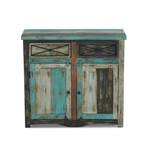 Meader Mango Wood Handmade Distressed Sideboard by Christopher Knight Home