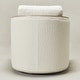 preview thumbnail 167 of 165, KINWELL 31"W Oak Frame Upholstered Swivel Barrel Armchair