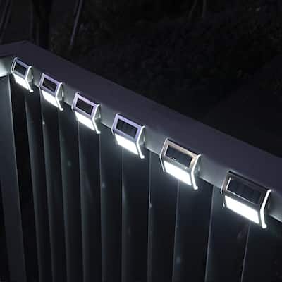 Solar Deck Lights LED Stair Lights Stainless Steel Step Lighting