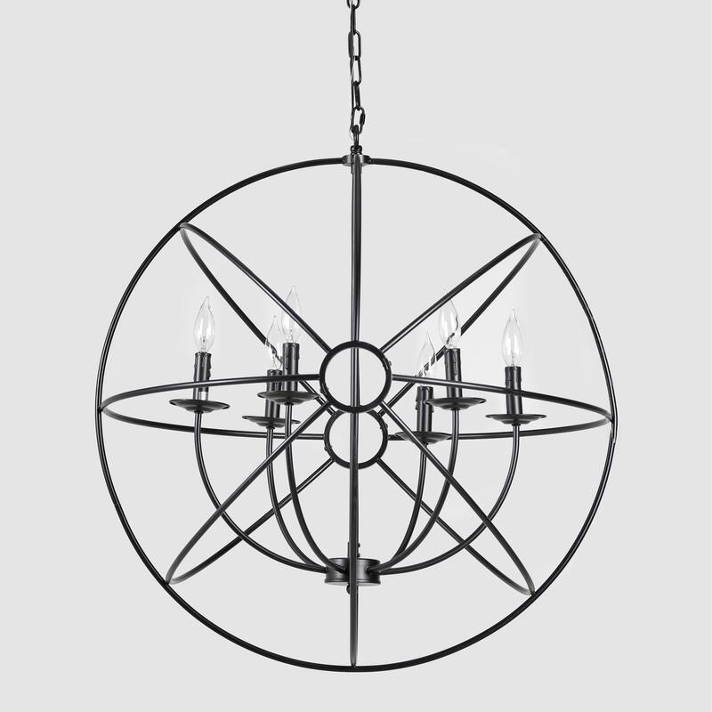 Voltaire 6-Bulb Chandelier by Kosas Home - 30x30