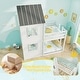 preview thumbnail 8 of 7, Solid Wood Twin Over Twin Bunk Bed with Guardrail and Ladder, Perfect for Kids Bedrooms
