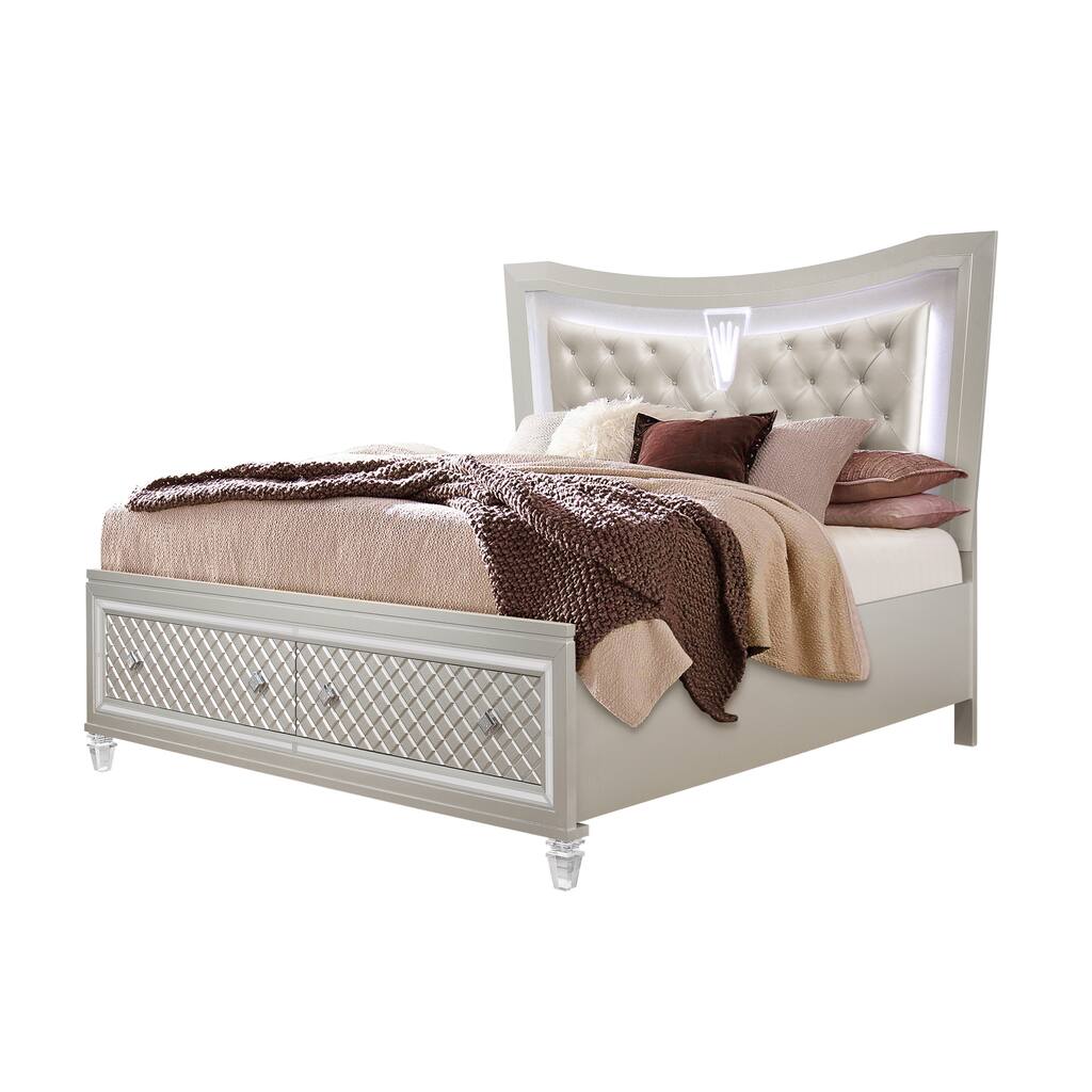 Global Furniture USA Paris Champagne Queen Bed