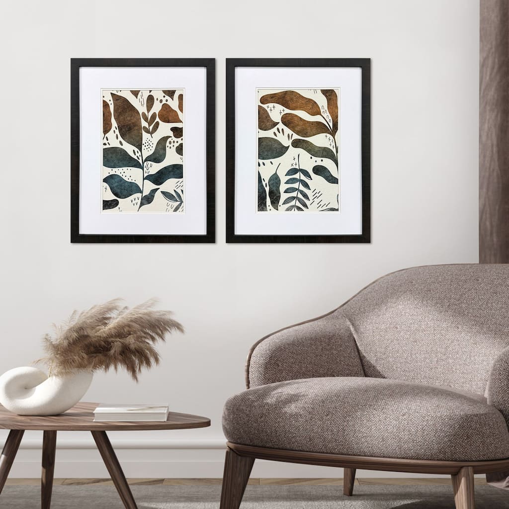 Paragon Dyed Fall Framed Art - Set of 2