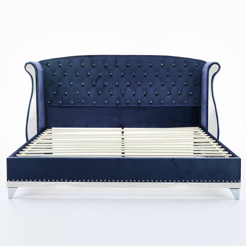Christopher Knight Home-Eldora Upholstered Bed with Wingback