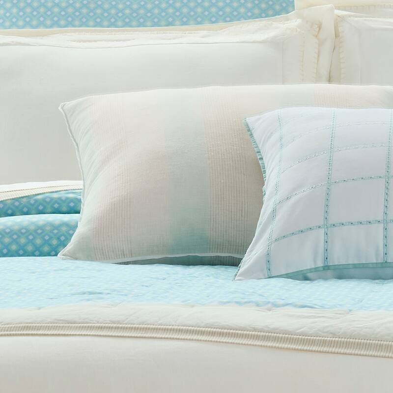 Southern Tide Batten Square Seafoam Decorative Pillow