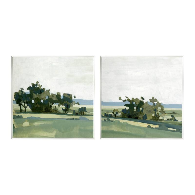 Stupell Countryside Grassland Nature Landscape 2 Piece Wall Plaque Art Set by Emma Caroline - 12 x 12