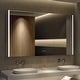 preview thumbnail 3 of 32, Rail Aluminum Recessed/Surface Mount Bathroom Medicine Cabinet with Mirror, Adjustable Brightness, Defogging & USB Port 54x32-Triple Door - Silver