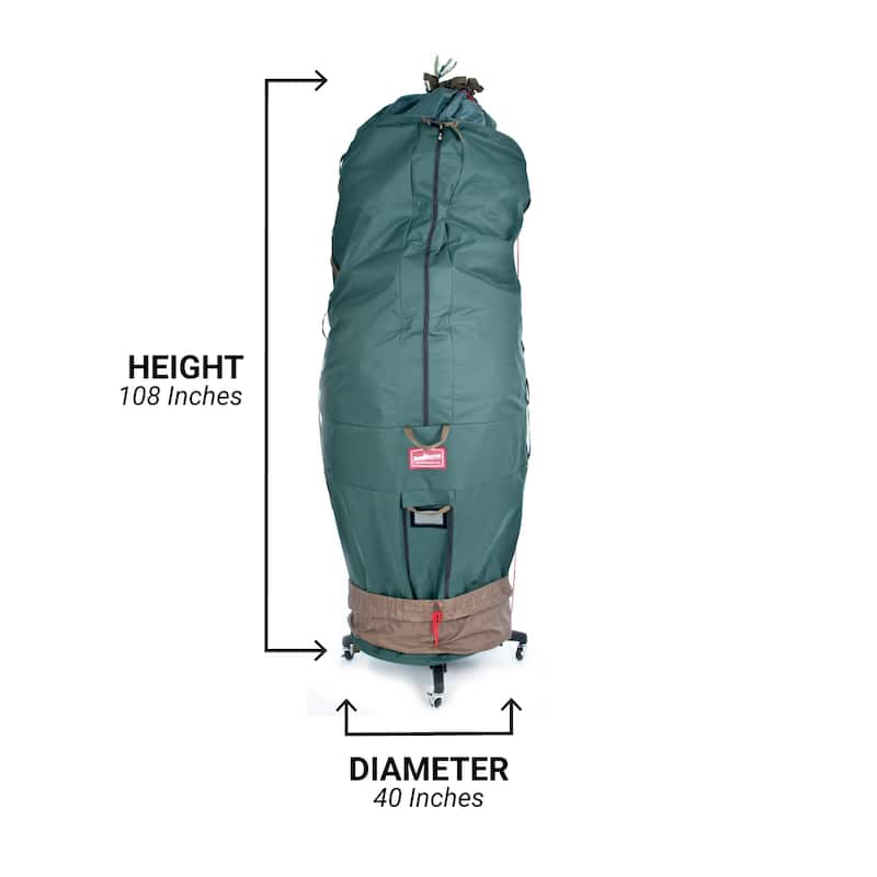 Large Girth Upright Christmas Tree Storage Bag with Wheels