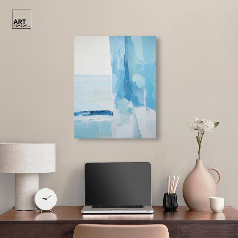 Seraphic Blues I Canvas by Art Remedy, Gallery Wrapped