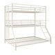 preview thumbnail 23 of 55, Avenue Greene Quinton Metal Triple Bunk Bed White - Twin/Twin/Full