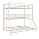 preview thumbnail 12 of 31, Avenue Greene Quinton Triple Metal Bunk Bed White - Twin/Twin/Full