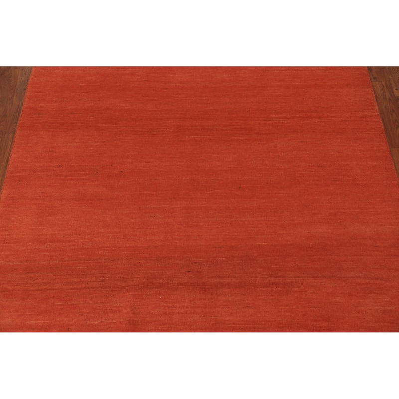 Gabbeh Modern Oriental Rug Hand-Knotted Wool Carpet - 5'3" x 6'5"
