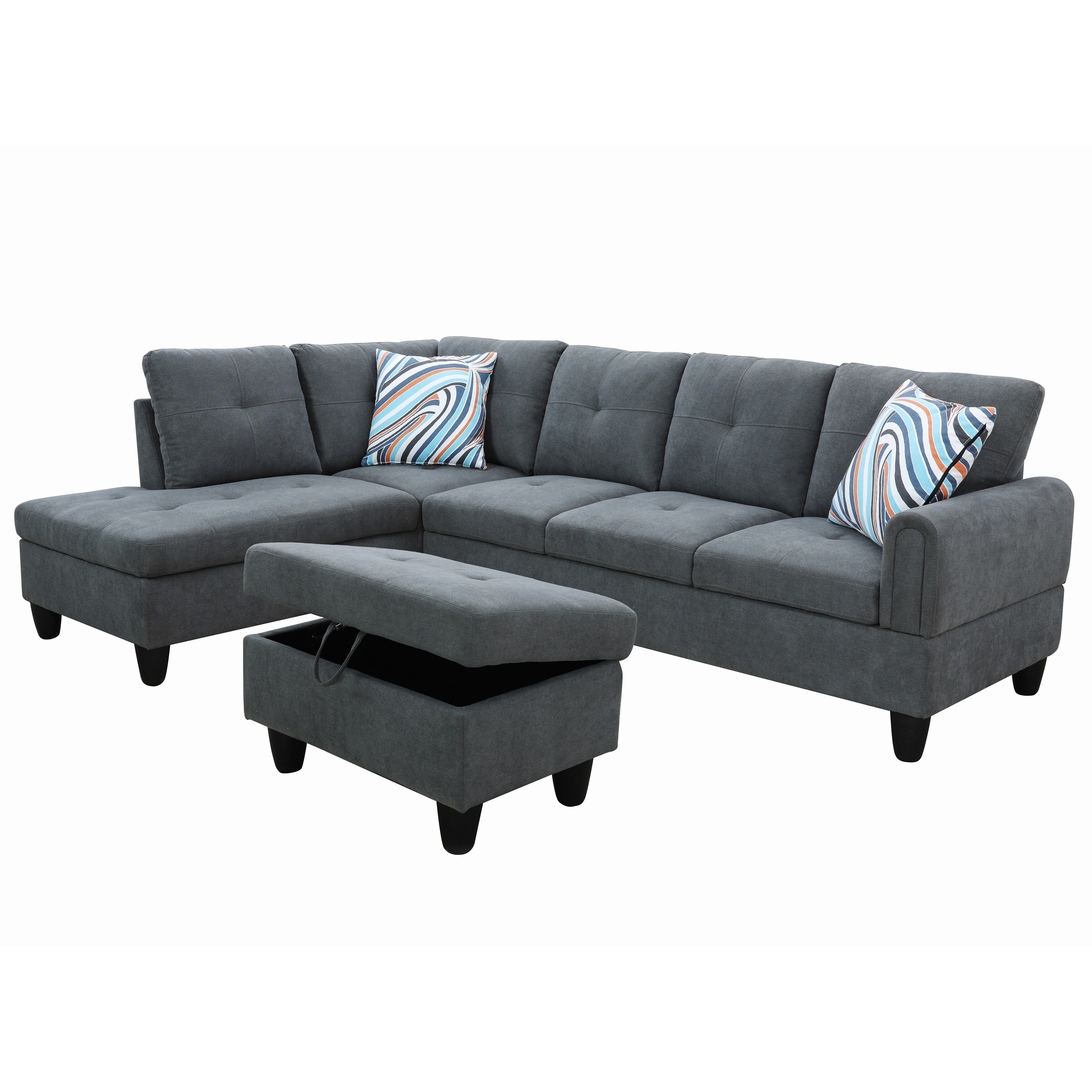 Large left facing sectional sale