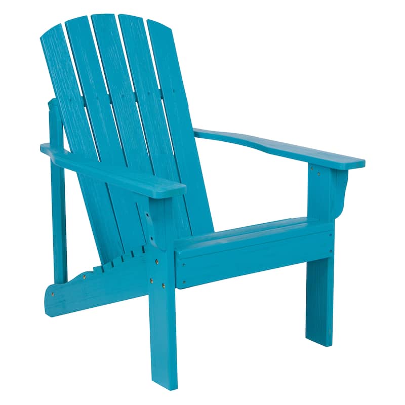 Laguna Outdoor Weather Resistant Wood Patio Adirondack Wood Chair - Blue