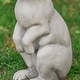 preview thumbnail 36 of 55, Glitzhome MgO Standing Rabbit Bunny Garden Yard Statue Indoor Figurines