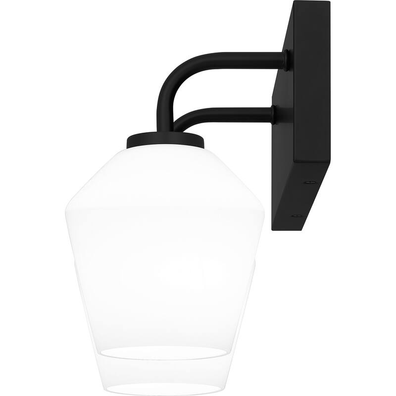 Nielson 2-Light Matte Black Bath Light