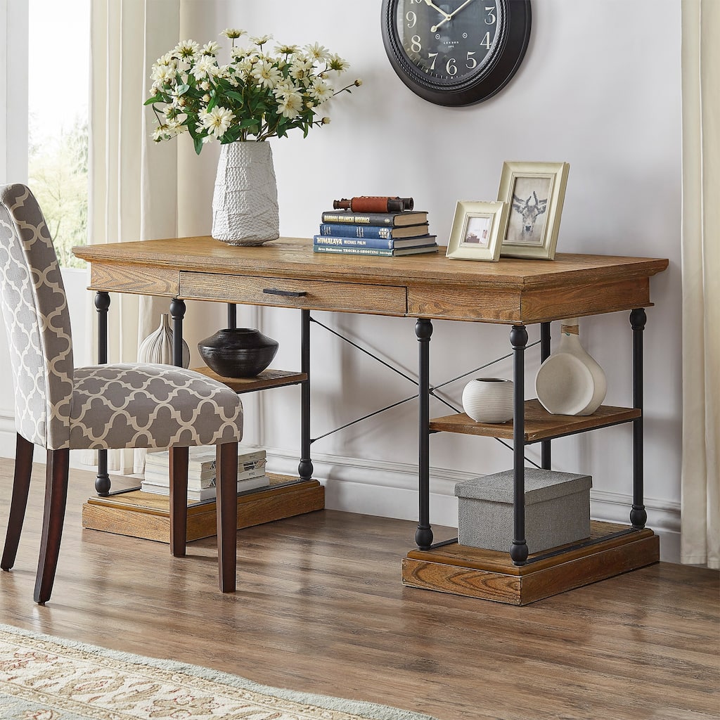 Dubrovnik Cornice 1-Drawer Storage Writing Desk