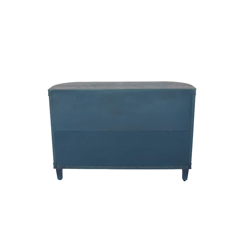 GDF Studio - Paloma 47'' Oval Fluted Storage Cabinet with Sliding Doors