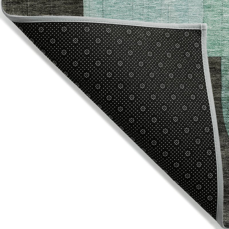 Machine Washable Indoor/ Outdoor Contemporary Deco Chantille Rug