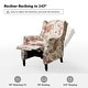 preview thumbnail 55 of 63, HULALA HOME Damaris Mid-Century Modern Manual Pushback Recliner with Wingback Design Set of 2
