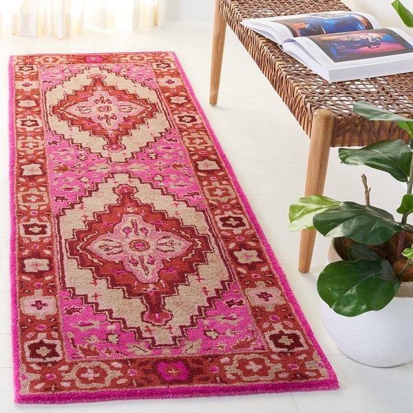 SAFAVIEH Handmade Bellagio Gracia Modern Oriental Wool Rug - On
