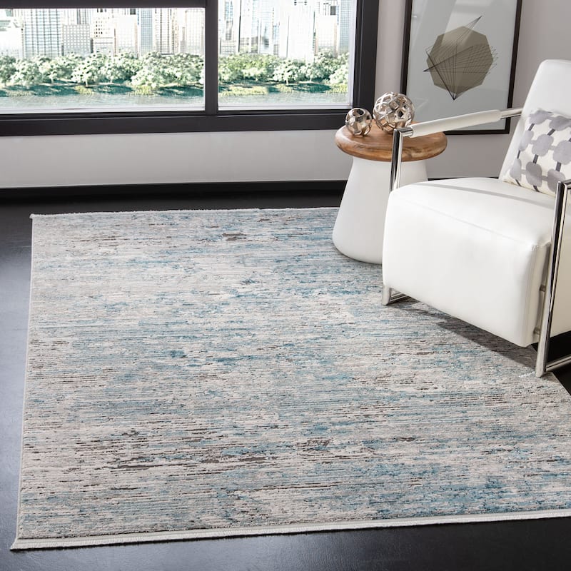 SAFAVIEH Shivan Koertdine Modern Abstract Rug - 8' x 10' - Blue/Grey - Rectangle
