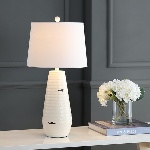 Safavieh Lighting 27" Kamren LED Table Lamp (Set of 2) - 14"x14"x27". Opens flyout.