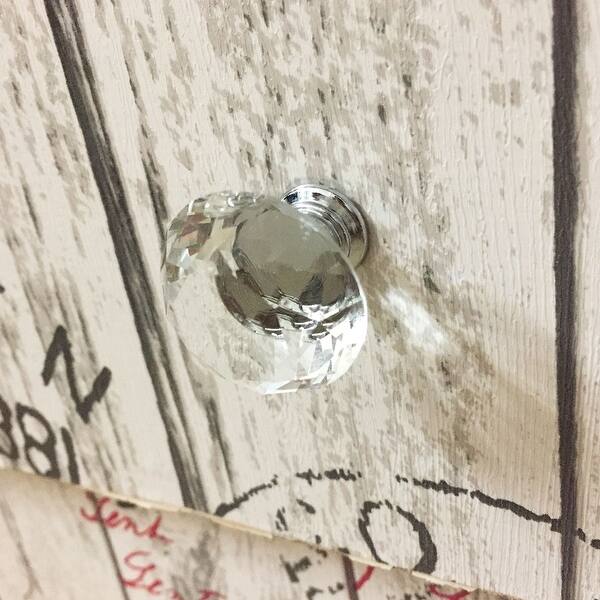 Shop 1 X Crystal Glass Door Drawer Knobs Cabinet Wardrobe Pull