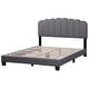 preview thumbnail 10 of 13, WAMPAT 4-Piece Bedroom Set, Queen Bed Frame, 2 Nightstands & 6-Drawer Dresser