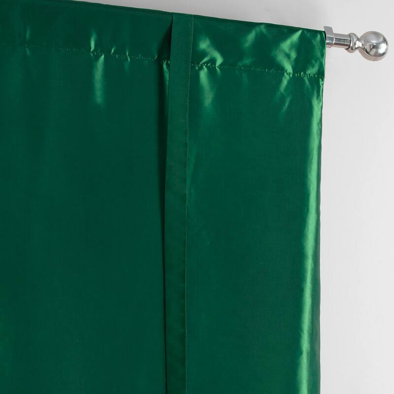 Exclusive Fabrics Faux Silk Taffeta Tie-Up Window Shade (1 Panel)