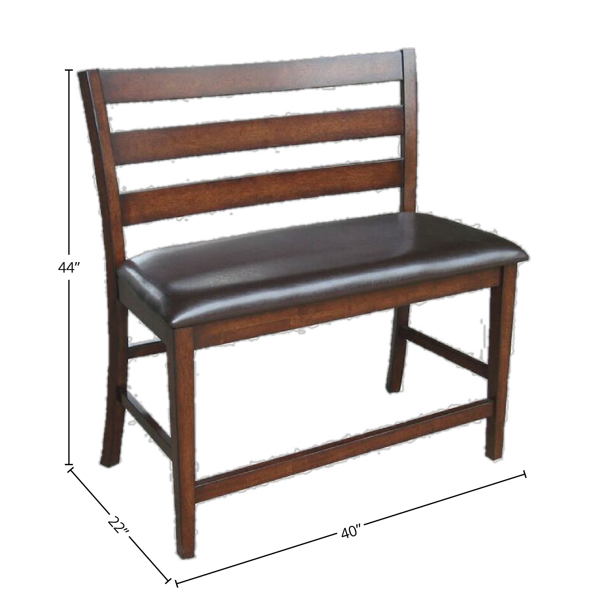 Barstool bench with back deals