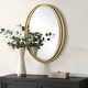 preview thumbnail 4 of 5, Uttermost Rhodes Gold Oval Mirror - 31.88'' H X 24.25'' W X 1'' D