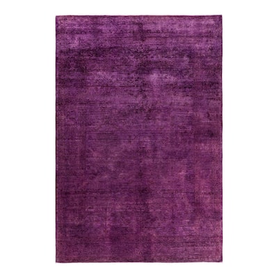 Vibrance One-of-a-Kind Hand-Knotted Area Rug - Pink, 6' 1" x 8' 10" - 6' 1" x 8' 10"