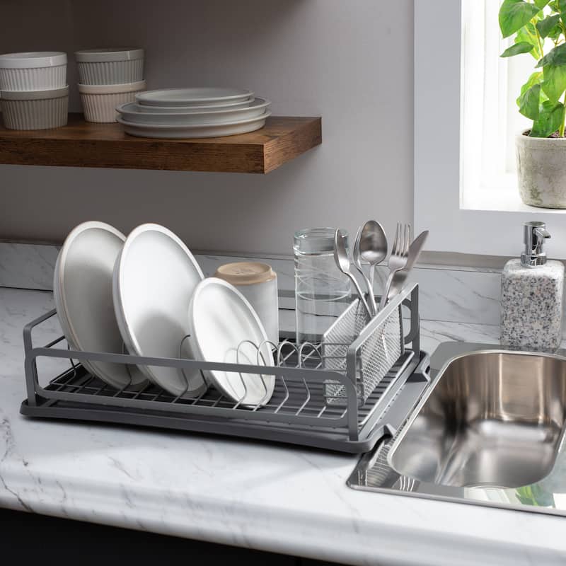 Kitchen Details Large Industrial Collection Dish Rack - 15.5"x 11.2"x 4.2"