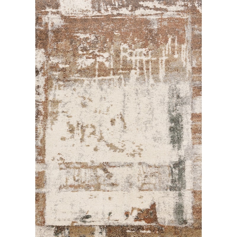 HomeRoots Abstract Modern Rectangle Area Rug - 5' X 8'