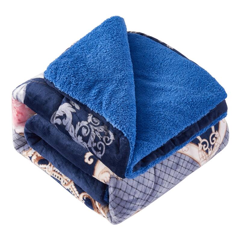 3 piece Fleece/ Sherpa Comforter Set