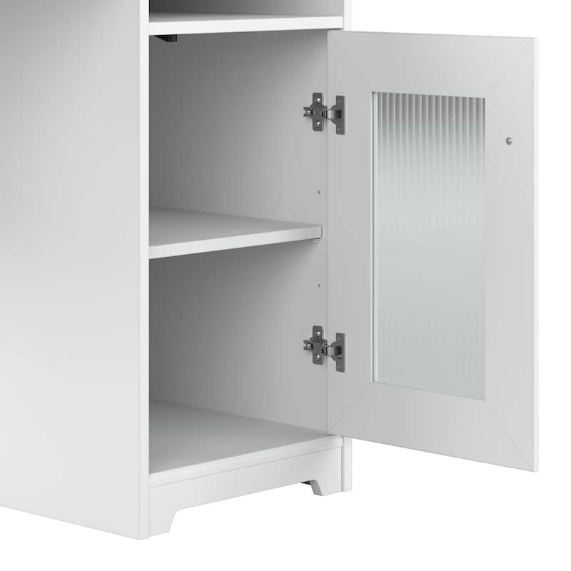 Bush Furniture Cabot Desk Return with Storage for Home Office Desk