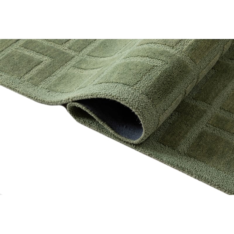Terra by Obeetee Jaipur Verde Green Rug
