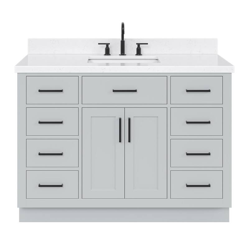 Ariel T048SCQRVO Hepburn 48" Free Standing Single Basin Vanity Set