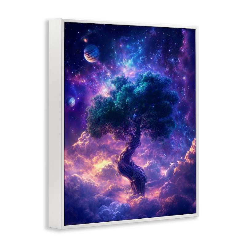 Stupell Tree Of Life Through Clouds Framed Giclee Art Design By Wumples