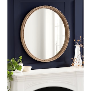 Kate and Laurel Stallworth Decorative Round Mirror