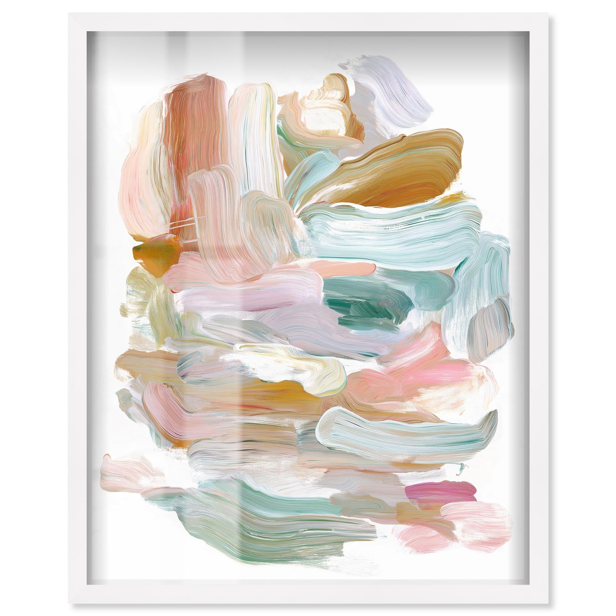 Soft Hues II Large Wall Decor Shadowbox Print by Art Remedy