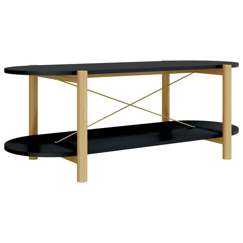 vidaXL Coffee Table Living Room End Table Accent Sofa Table Engineered Wood - 43.3"x18.9"x15.7"