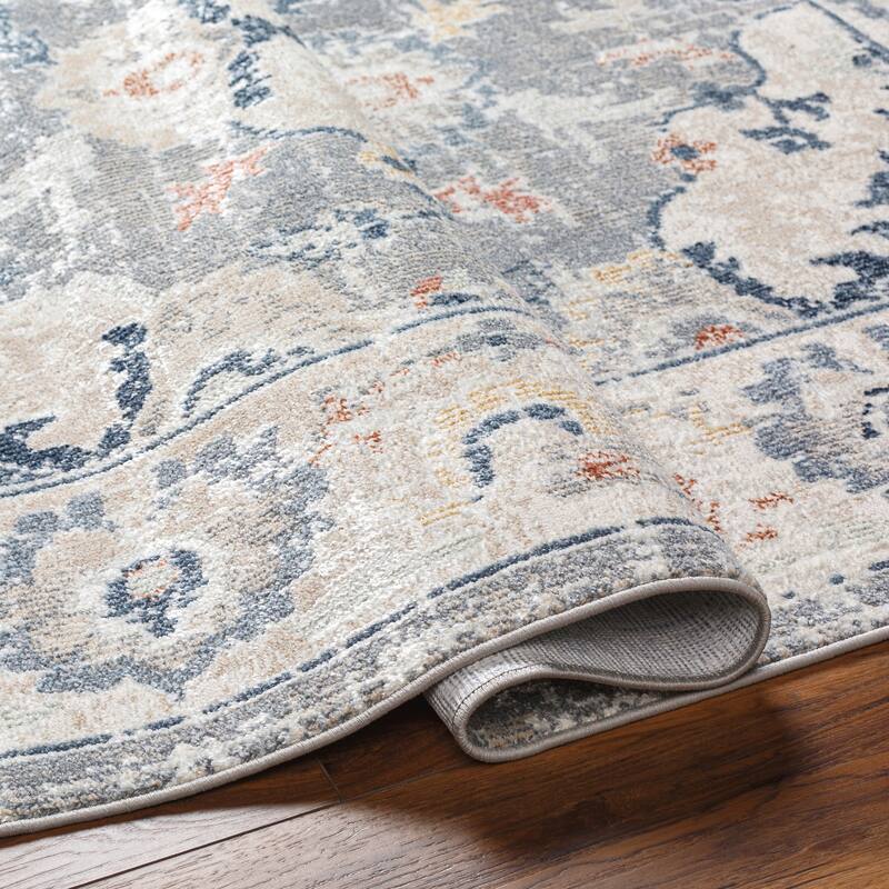 Livabliss Santana Medallion Machine Washable Area Rug